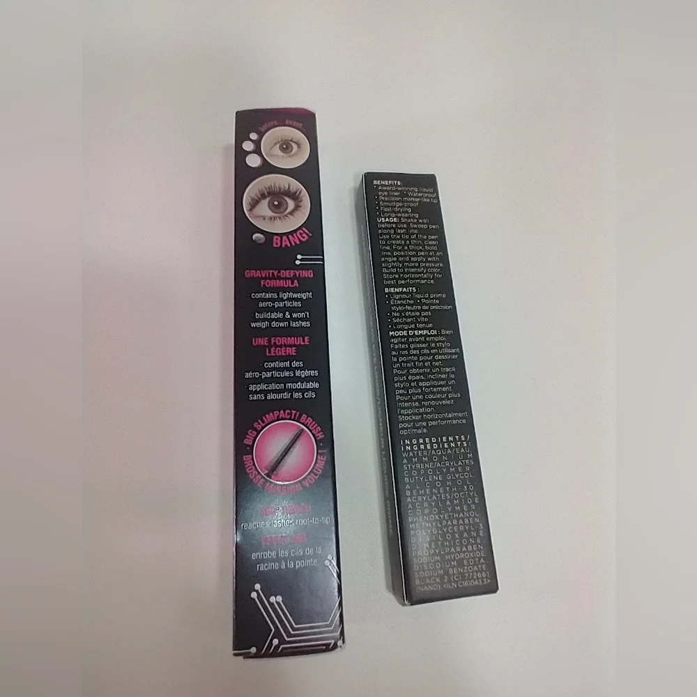 Benefit BAD gal BANG Volumizing Mascara &Black&Stila Stay All Day Eye Liner